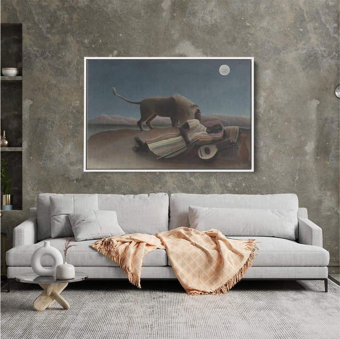 The Sleeping Gypsy by Henri Rousseau - Canvas Artwork