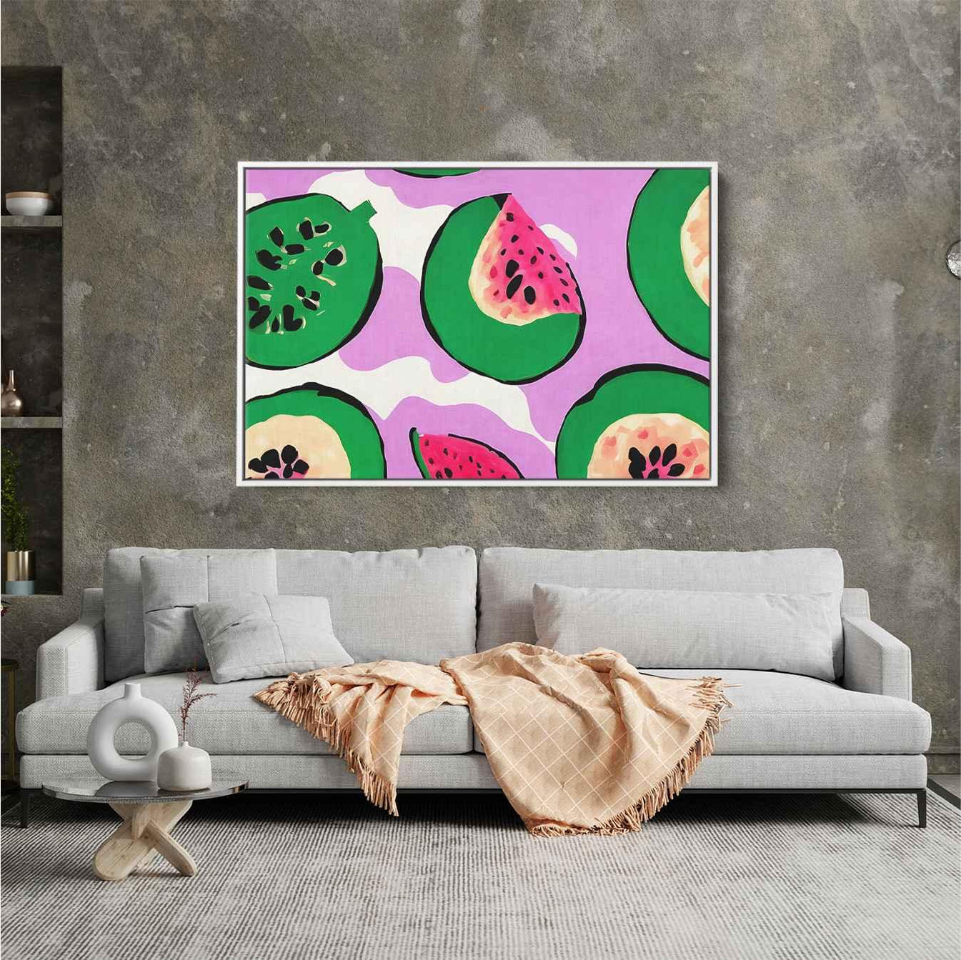 HM Watermelons Print - Canvas Art by Kanvah