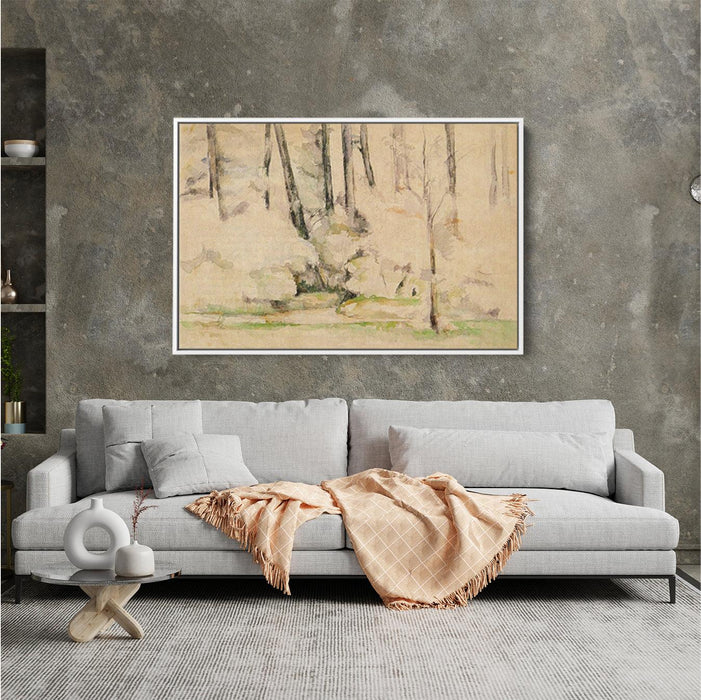 In the Woods by Paul Cezanne - Canvas Artwork