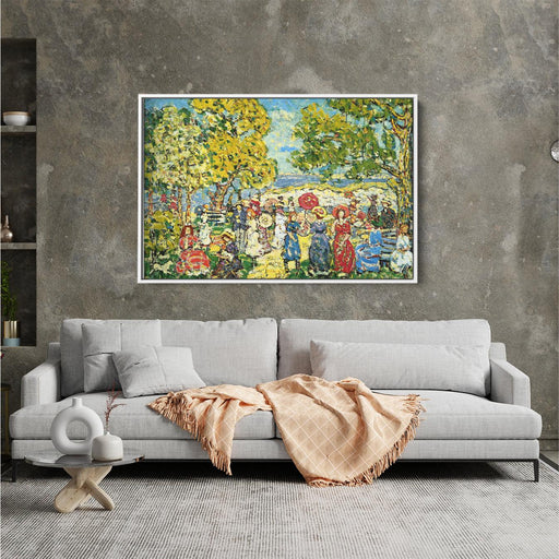 Landscape with Figures by Maurice Prendergast - Canvas Artwork