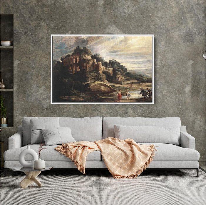 Landscape with the Ruins of Mount Palatine in Rome by Peter Paul Rubens - Canvas Artwork