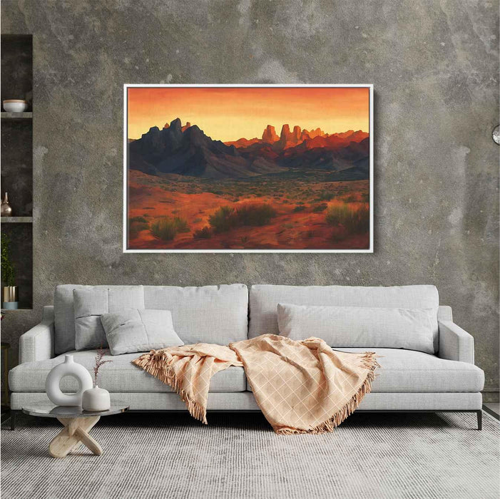 Line Art Desert Mountains #121 - Kanvah
