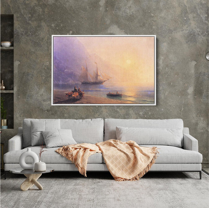 Loading Provisions off the Crimean Coast by Ivan Aivazovsky - Canvas Artwork