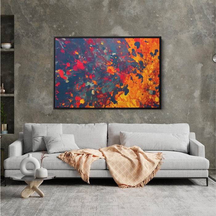 Orange Abstract Splatter #122 - Kanvah