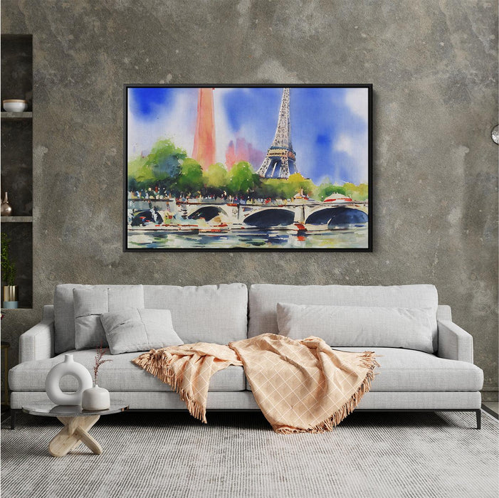 Watercolor Eiffel Tower #122 - Kanvah