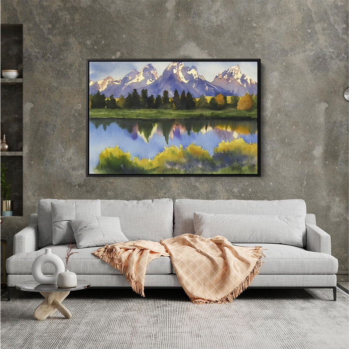 Watercolor Grand Tetons #122 - Kanvah