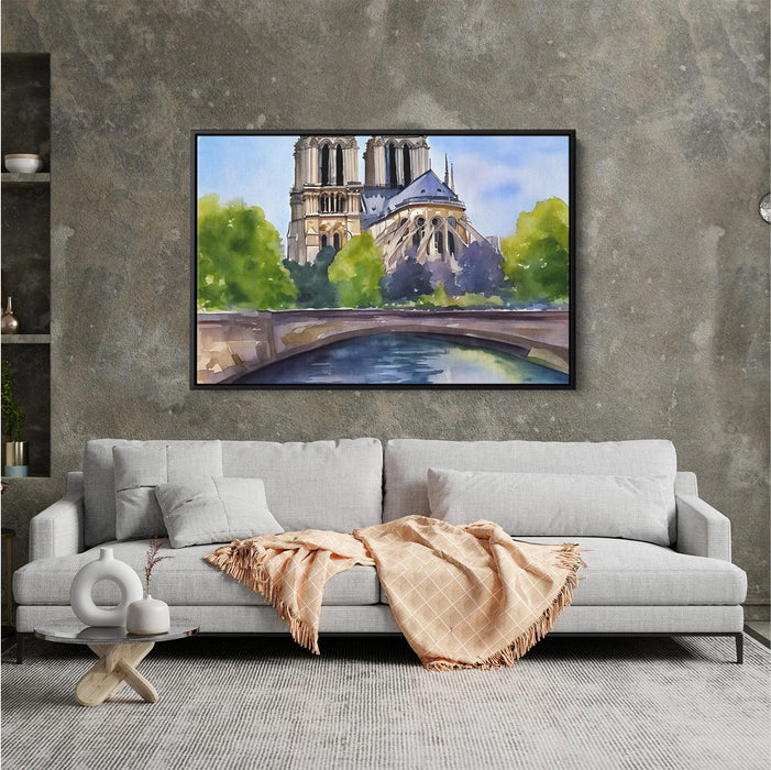 Watercolor Notre Dame Cathedral #122 - Kanvah