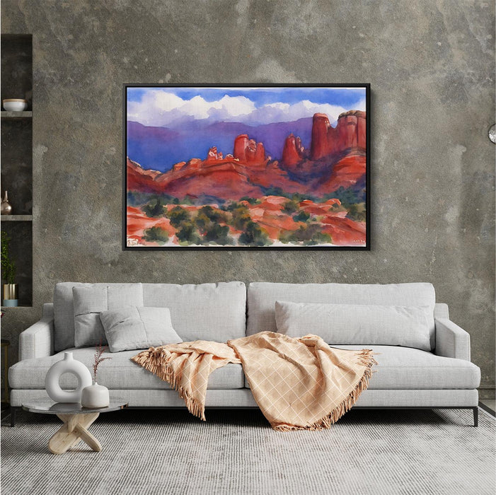 Watercolor Sedona Red Rocks #122 - Kanvah