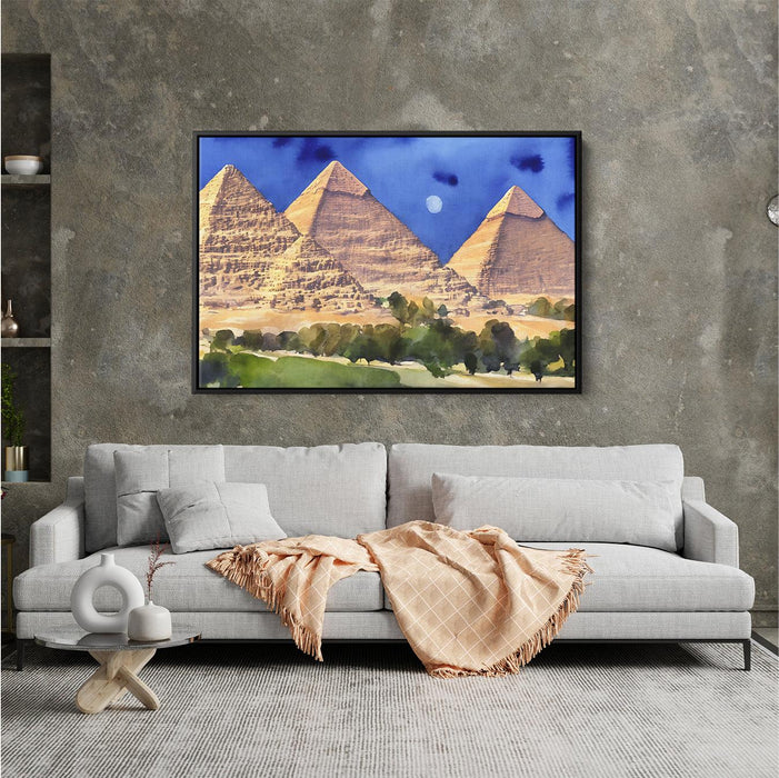 Watercolor Pyramids of Giza #122 - Kanvah