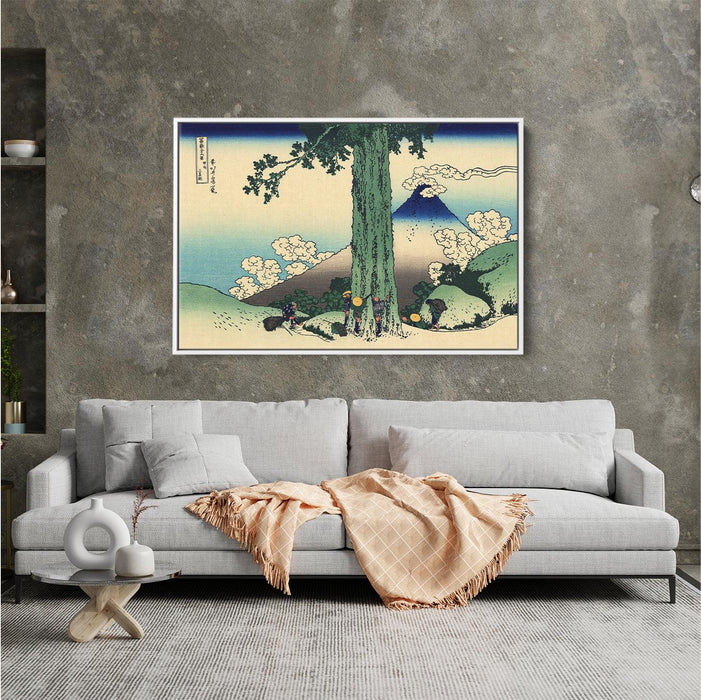 Mishima pass in Kai province by Katsushika Hokusai - Canvas Artwork