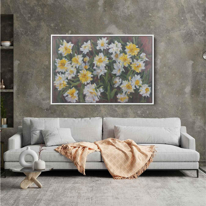 Daffodils Oil Painting #113 - Kanvah