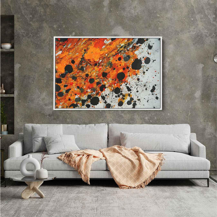 Orange Abstract Splatter #131 - Kanvah