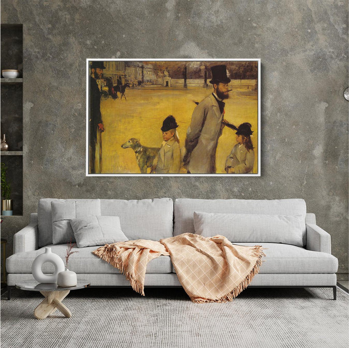 Place de la Concorde by Edgar Degas - Canvas Artwork