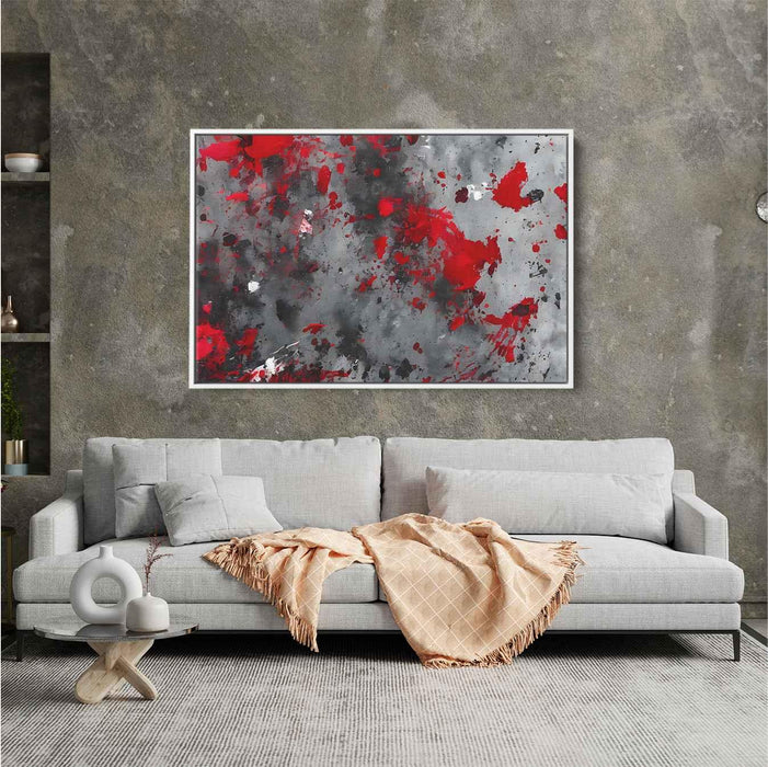 Red Abstract Splatter #102 - Kanvah