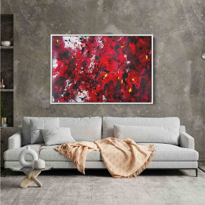 Red Abstract Splatter #121 - Kanvah