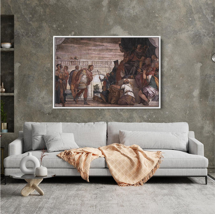 St Sebastian Reproving Diocletian by Paolo Veronese - Canvas Artwork
