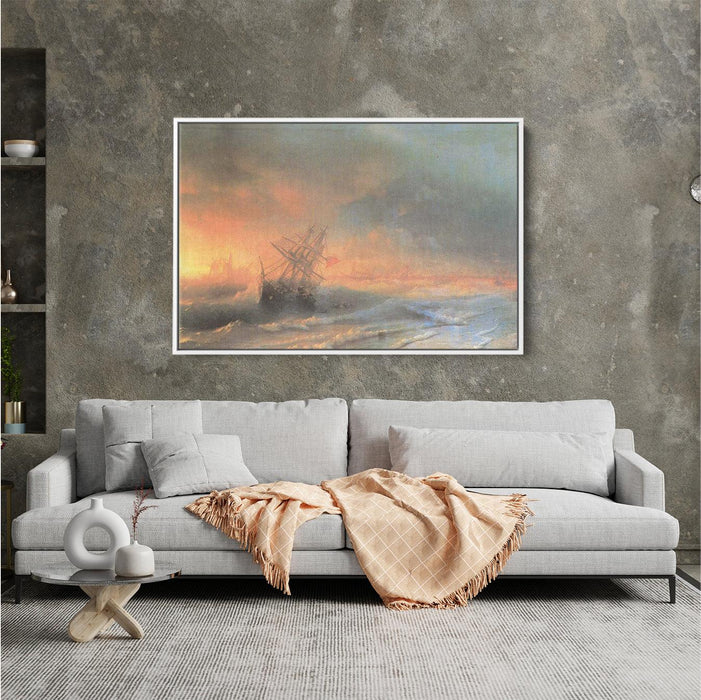 Tempest above Evpatoriya by Ivan Aivazovsky - Canvas Artwork