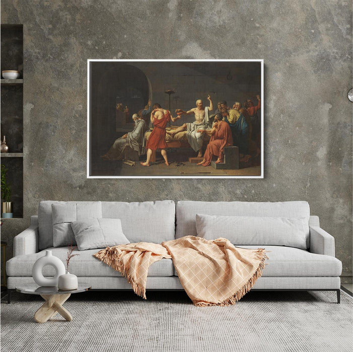 The Death of Socrates by Jacques-Louis David - Canvas Artwork