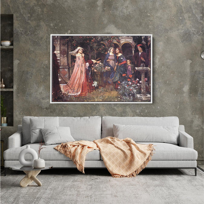 The Enchanted Garden by John William Waterhouse - Canvas Artwork