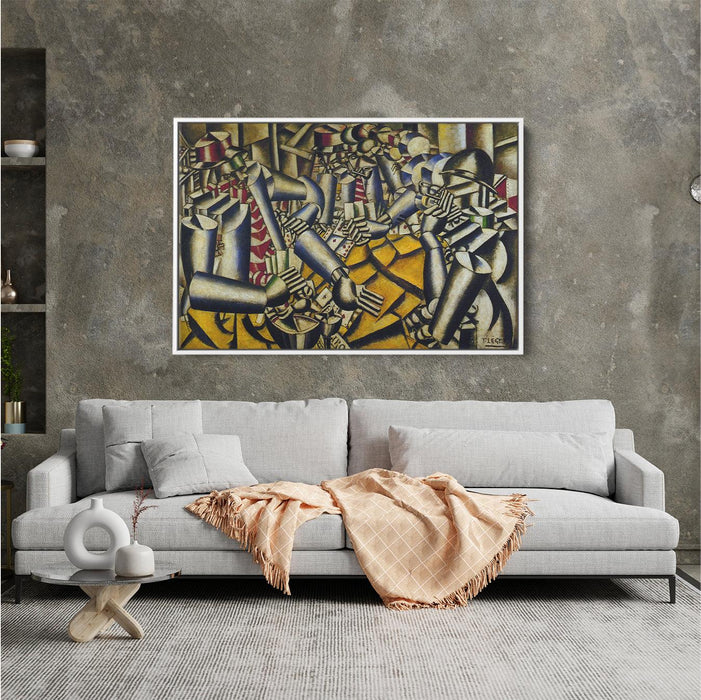 The part of Chart by Fernand Leger - Canvas Artwork