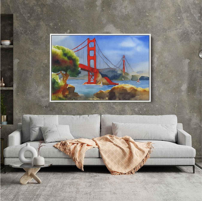 Watercolor Golden Gate Bridge #130 - Kanvah