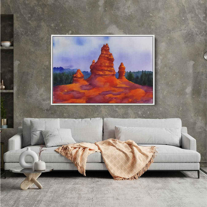 Watercolor Hoodoo formations #102 - Kanvah