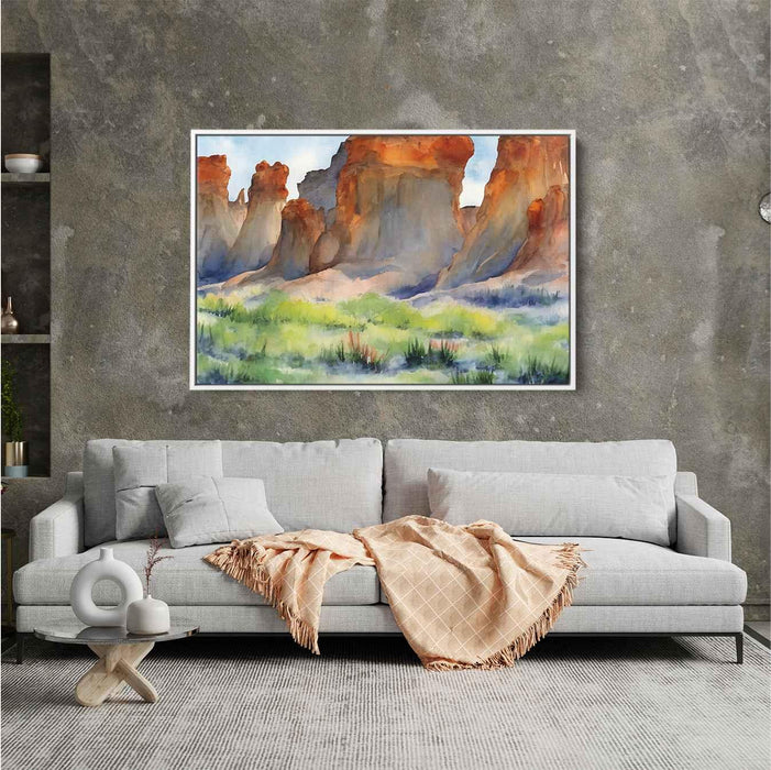 Watercolor Hoodoo formations #132 - Kanvah