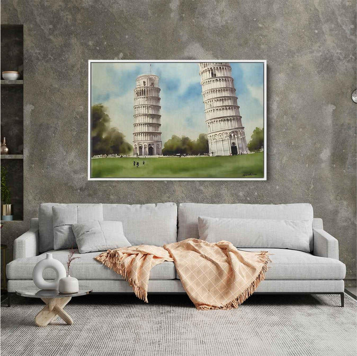 Watercolor Leaning Tower of Pisa #130 - Kanvah