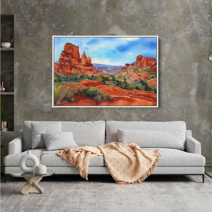 Watercolor Sedona Red Rocks #132 - Kanvah