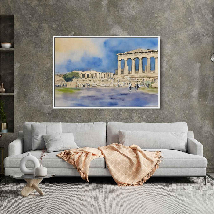 Watercolor Parthenon #101 - Kanvah