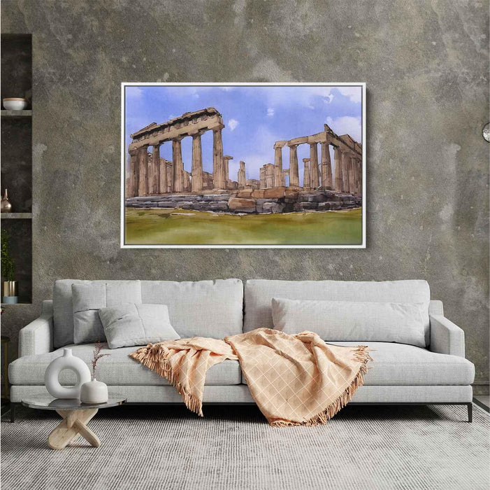 Watercolor Parthenon #130 - Kanvah