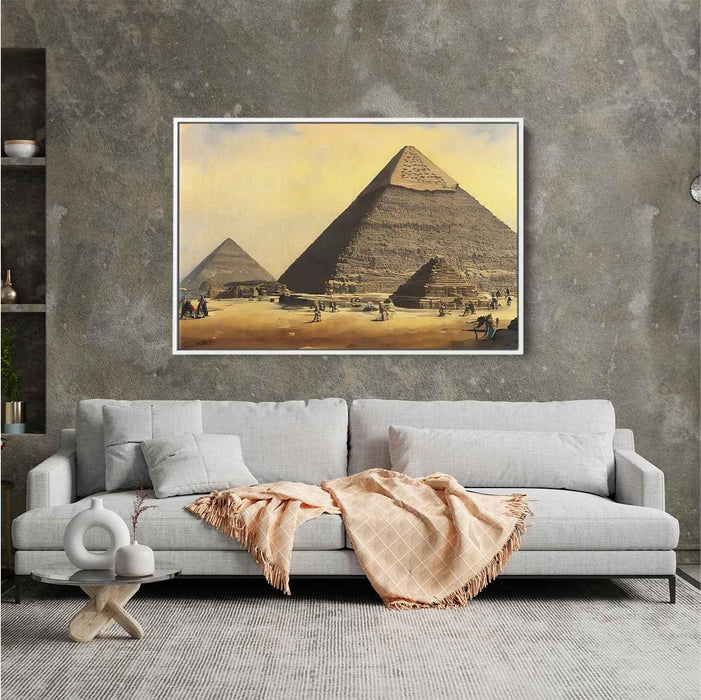 Watercolor Pyramids of Giza #121 - Kanvah