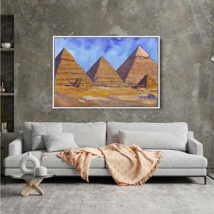 Watercolor Pyramids of Giza #130 - Kanvah