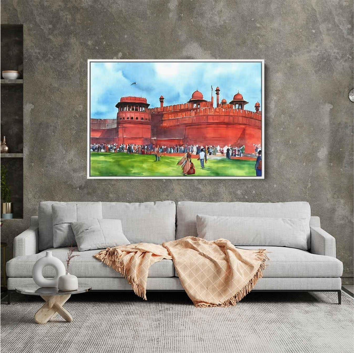 Watercolor Red Fort #101 - Kanvah