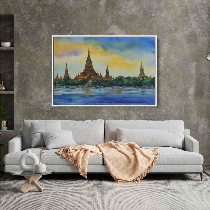 Watercolor Shwedagon Pagoda #102 - Kanvah