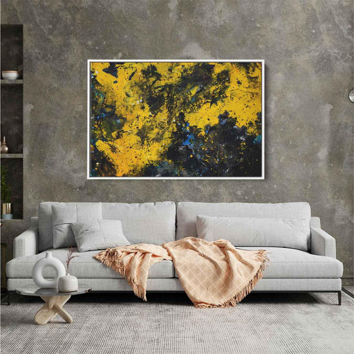 Yellow Abstract Splatter #130 - Kanvah