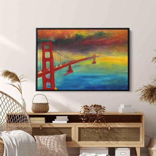 Abstract Golden Gate Bridge #121 - Kanvah