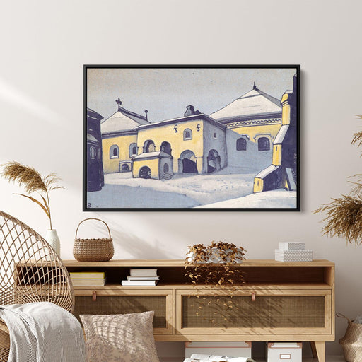 Ancient Pskov by Nicholas Roerich - Canvas Artwork