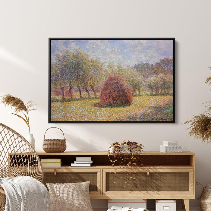 Haystacks at Giverny by Claude Monet - Canvas Artwork