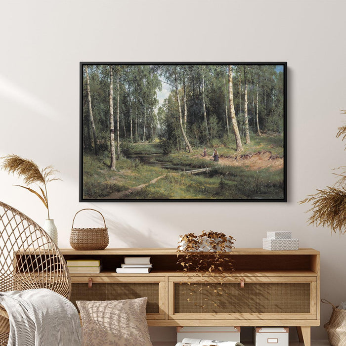 In The Birch Tree Forest by Ivan Shishkin - Canvas Artwork