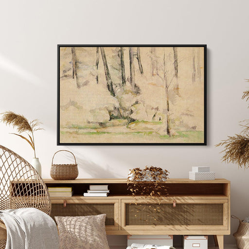In the Woods by Paul Cezanne - Canvas Artwork