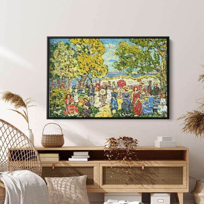 Landscape with Figures by Maurice Prendergast - Canvas Artwork