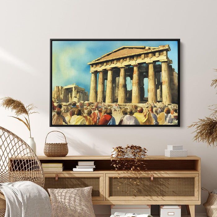 Watercolor Parthenon #122 - Kanvah