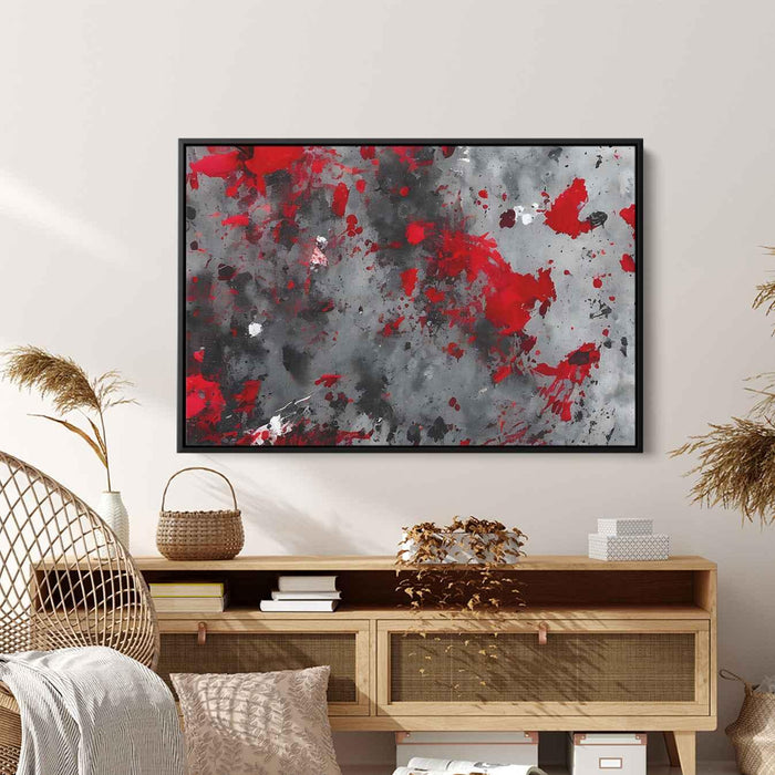 Red Abstract Splatter #102 - Kanvah