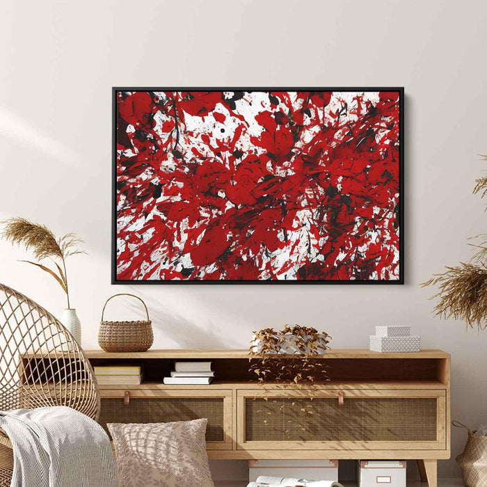 Red Abstract Splatter #130 - Kanvah