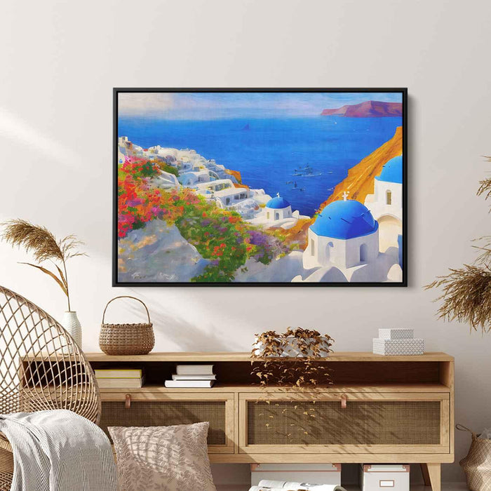 Impressionism Santorini #102 - Kanvah
