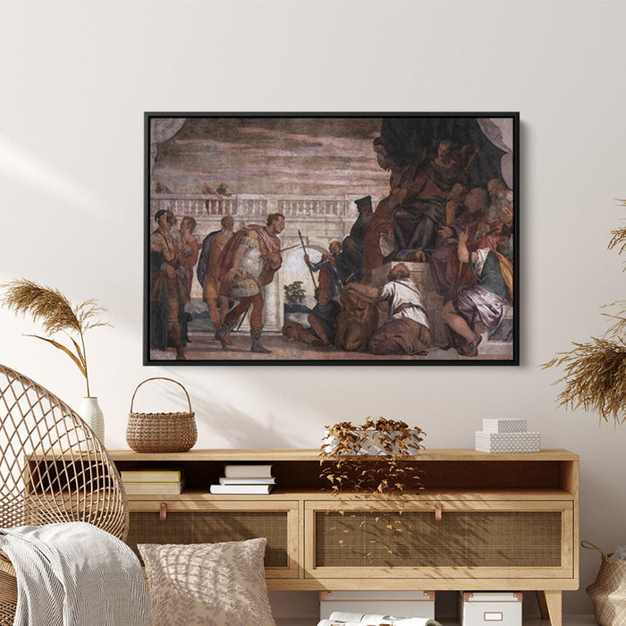 St Sebastian Reproving Diocletian by Paolo Veronese - Canvas Artwork