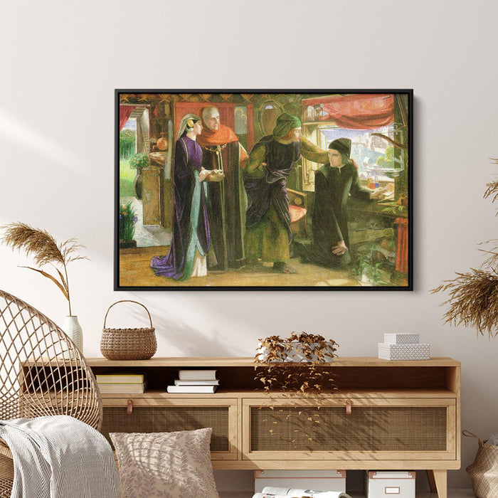 The First Anniversary of the Death of Beatrice by Dante Gabriel Rossetti - Canvas Artwork