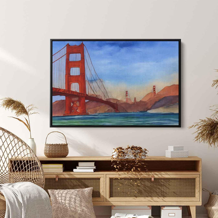 Watercolor Golden Gate Bridge #101 - Kanvah