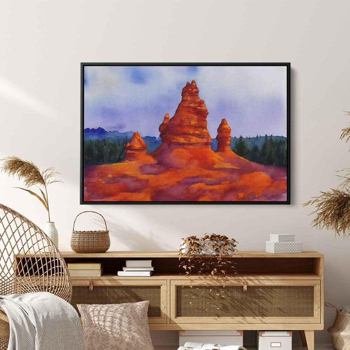 Watercolor Hoodoo formations #102 - Kanvah